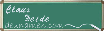 Claus Weide Visitenkarte